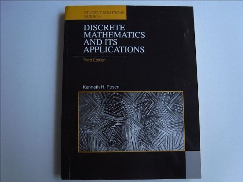Discrete Mathematics And Its Applications: Student'S Solutions Manual