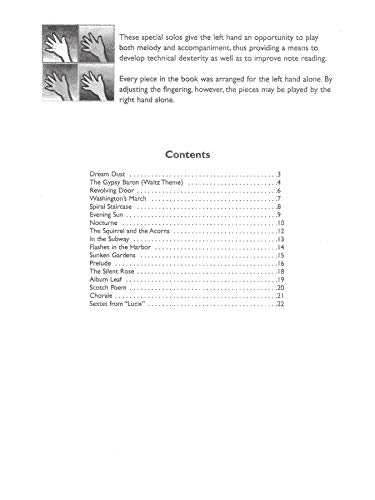 LeftHand Solos, Bk 2: Left Hand Alone (Schaum Method Supplement, Bk 2),Used