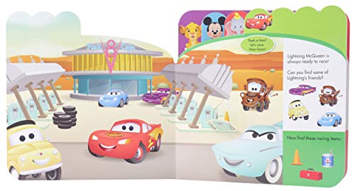 Disney Baby Mickey, Lion King, Princess, and More!  PeekaBoo LiftaFlap Look and Find Board Book PI Kids,Used