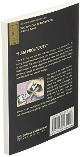 YOU TOO CAN BE PROSPEROUS: The Spiritual Secrets of Abundance and Prosperity,New