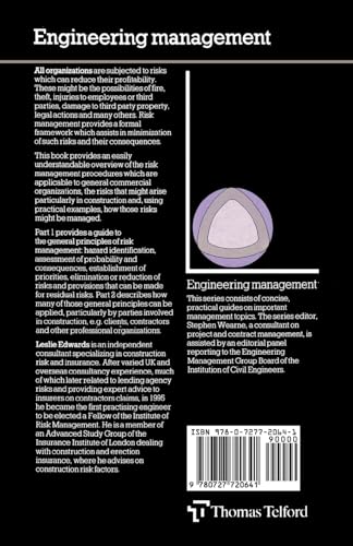Practical risk management in the construction industry (Ice Design and Practice Guide),Used