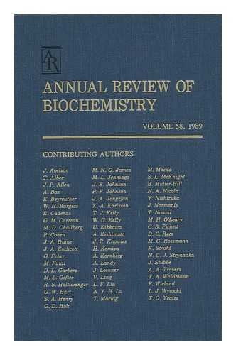 Annual Review Of Biochemistry: 1989,Used