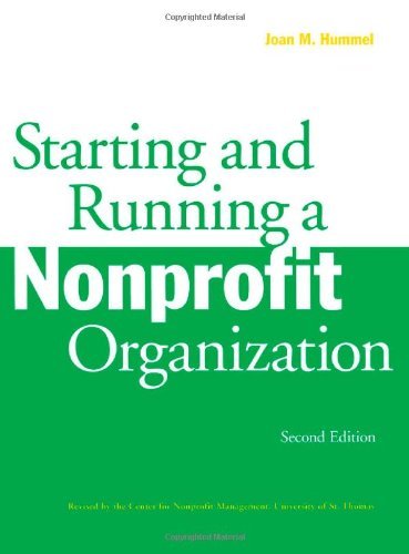 Starting And Running A Nonprofit Organization, 2Nd Edition,Used