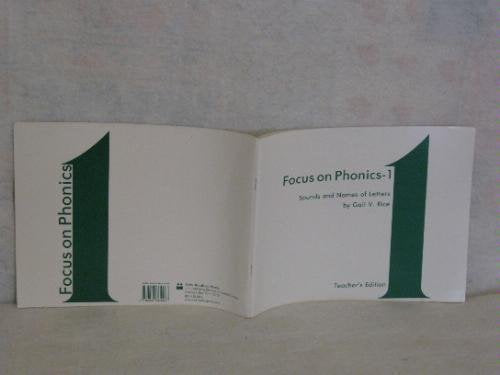 Focus on Phonics1: Sounds and Names of Letters/Teacher's Edition,Used