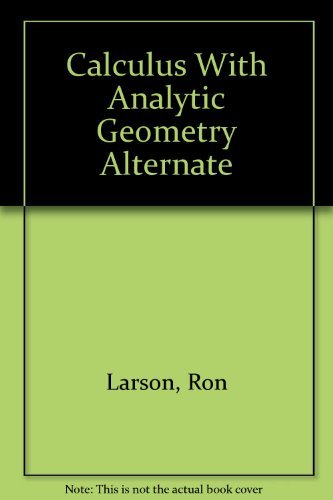 Calculus With Analytic Geometry Alternate,Used