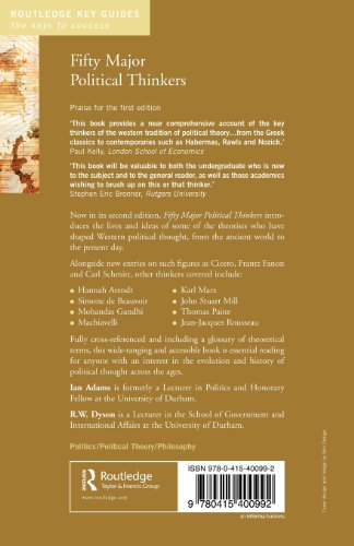 Fifty Major Political Thinkers (Routledge Key Guides),New