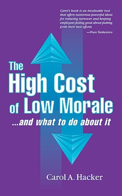 The High Cost of Low Morale...and what to do about it: and what to do about it,Used