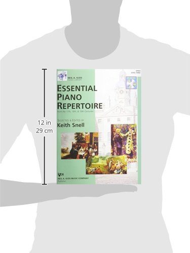 GP453 Essential Piano Repertoire of the 17th, 18th, & 19th Centuries Level 3 (Neil A Kjos Piano Library Book & CD),Used