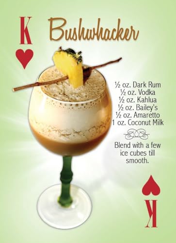 Tropical Cocktail Drink Recipes Playing Cards 54 Cards,New