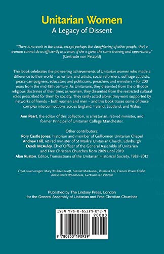 Unitarian Women: A Legacy of Dissent,Used