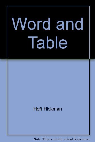 Word & Table (Supplemental Worship Resources),Used