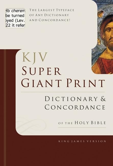 KJV Super Giant Print Dictionary & Concordance,Used