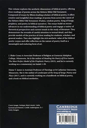 Biblical Poetry and the Art of Close Reading,Used