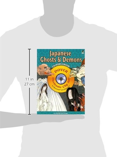 Japanese Ghosts and Demons CDROM and Book (Dover Electronic Clip Art),Used