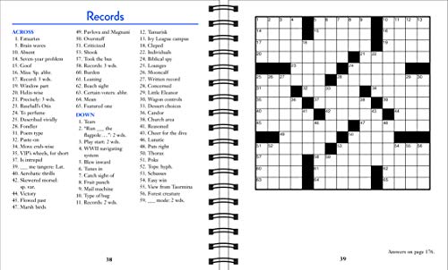 Brain Games Crossword Puzzles Large Print (Blue),New