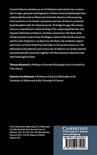 Dialectic after Plato and Aristotle,Used