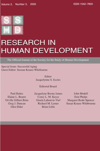 Research in Human Development: Successful Aging: Volume 2, Number 3,Used