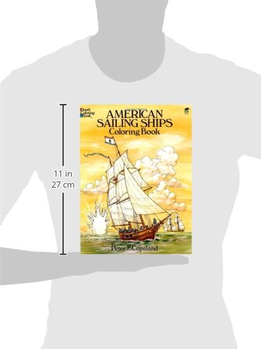 American Sailing Ships Coloring Book (Dover American History Coloring Books),Used