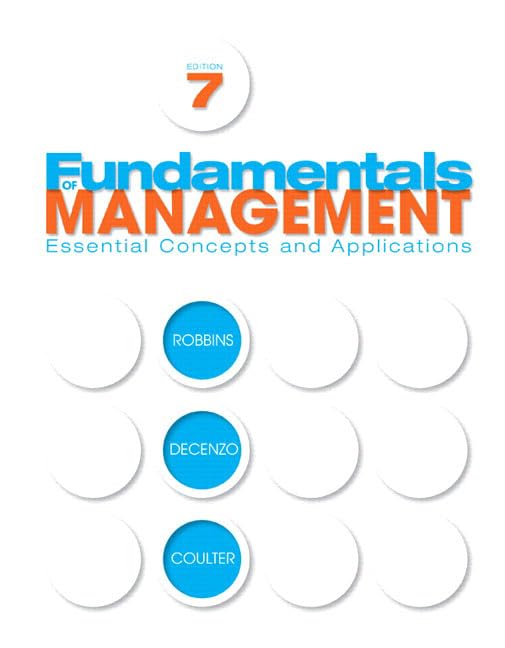 Fundamentals of Management: Essential Concepts and Applications,Used