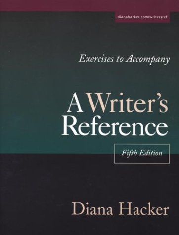 Exercises To Accompany A Writer'S Reference: Large Trim Size,Used