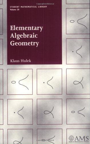 Elementary Algebraic Geometry (Student Mathematical Library, Vol. 20) (Student Mathematical Library, V. 20),Used