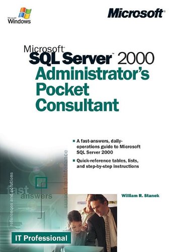 Microsoft SQL Server 2000 Administrator's Pocket Consultant,Used