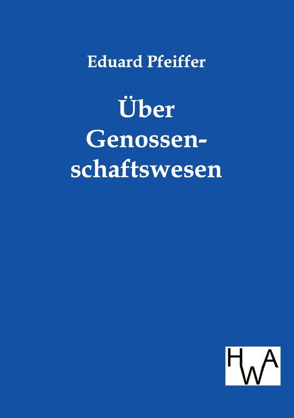ber Genossenschaftswesen (German Edition),Used