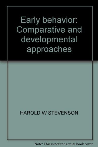 Early behavior: Comparative and developmental approaches,Used
