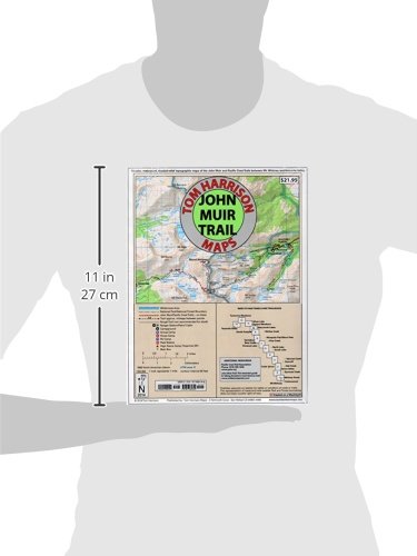 John Muir Trail MapPack: Shaded Relief Topo Maps (Tom Harrison Maps),New