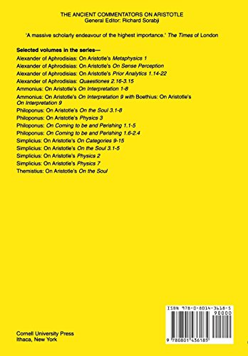 On Aristotle's Prior Analytics 1.813: (With 1.17,36B3537A31) (Ancient Commentators on Aristotle),Used
