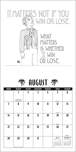 Mary EngelDark 2022 Wall Calendar: from the shadier side of Mary Engelbreit,Used