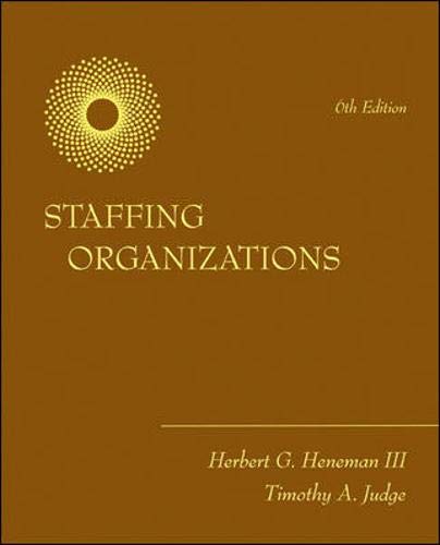 Staffing Organizations,Used