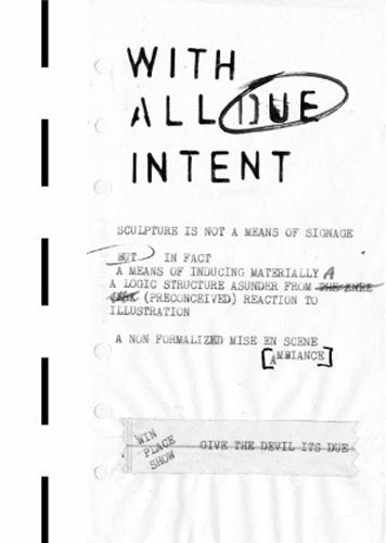 Lawrence Weiner: If in Fact There is A Context: 100 Notes, 100 Thoughts: Documenta Series 008,Used