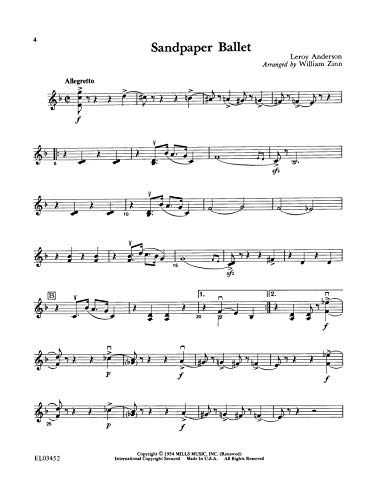 Leroy Anderson for Strings: String Quartet or String Orchestra, 2nd Violin,Used