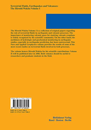 Terrestrial Fluids, Earthquakes and Volcanoes: The Hiroshi Wakita Volume I (Pageoph Topical Volumes),Used