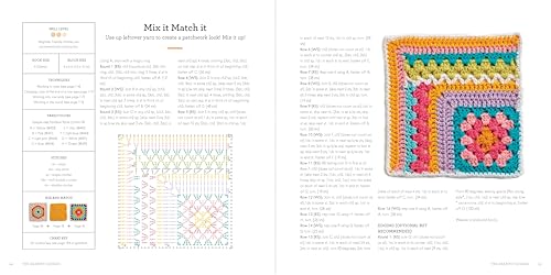 A Modern Guide To Granny Squares: Awesome Color Combinations And Designs For Fun And Fabulous Crochet Blocks,New