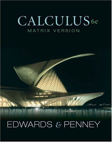 Calculus, Matrix Version (6th Edition),Used
