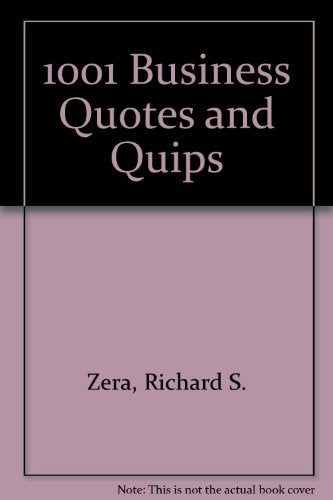1001 Quips & Quotes For Business Speeches,Used