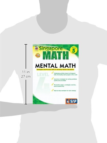 Singapore Math Mental Math Level 4 Workbook For 5Th Grade, Paperback, 64 Pages, Ages 1011 With Answer Key,New