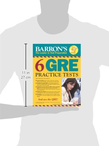 Barron's 6 GRE Practice Tests,Used