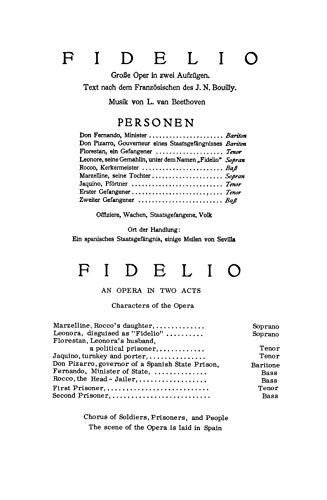 Fidelio: German Language Edition, Vocal Score (Kalmus Edition) (German Edition),Used