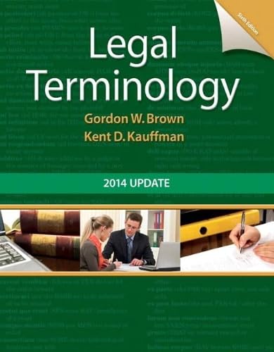 Legal Terminology: 2014 Update (6th Edition),Used