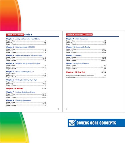 Spectrum Word Problems 4th Grade Math Workbooks, Geometry, Algebra Prep, Fractions, Decimals, Probability, Money, and More Mathe,New