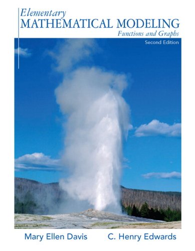 Elementary Mathematical Modeling,Used