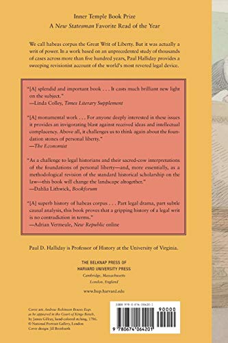 Habeas Corpus: From England to Empire,New