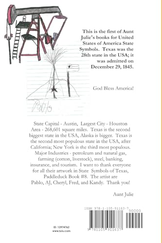 State Symbols of Texas  Paddleduck #8,Used