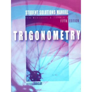 Trigonometry Student Solutions Manual,Used
