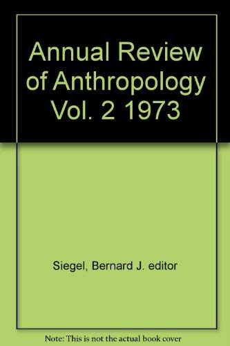 Annual Review of Anthropology: 2,Used