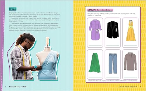 Fashion Design for Kids: SkillBuilding Activities for Future Fashion Designers,Used