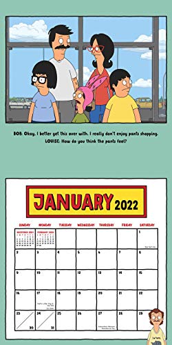 Bob's Burgers 2022 Wall Calendar,New